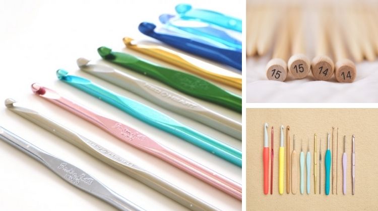 Crochet hook sizes and types - Dabbles & Babbles